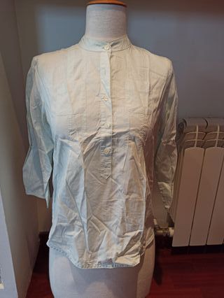 Camisa blusa GAP t. S turquesa algodón