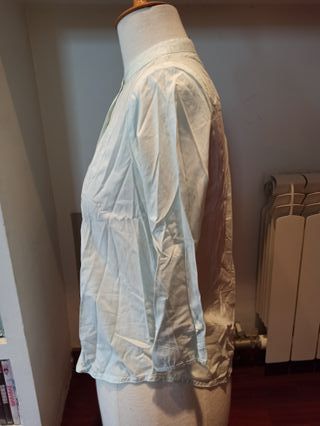 Camisa blusa GAP t. S turquesa algodón