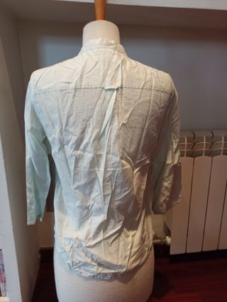 Camisa blusa GAP t. S turquesa algodón