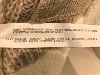 Parka con borreguito de ZARA