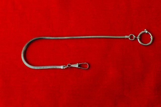 Cadena cuadrada reloj bolsillo