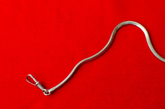 Cadena cuadrada reloj bolsillo