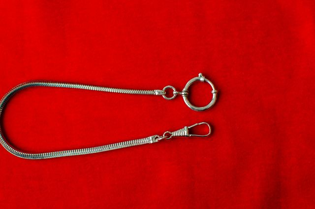 Cadena cuadrada reloj bolsillo