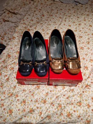 ZAPATOS DE ANTE CON HEBILLA