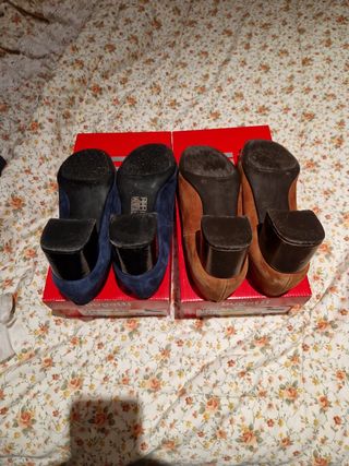ZAPATOS DE ANTE CON HEBILLA