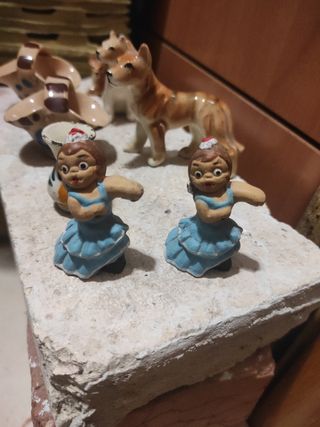 lote mini figuras porcelana