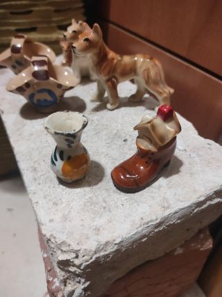lote mini figuras porcelana