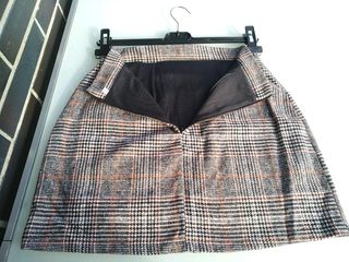 🎁 Minifalda tweed a cuadros, nuevo sin estrenar