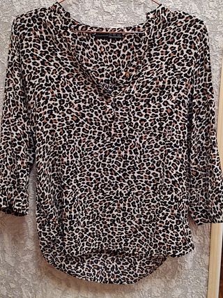 camisa leopardo talla S 