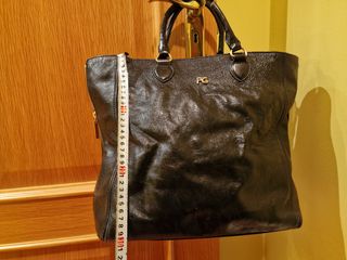 Bolso Tote piel negro Purificación García