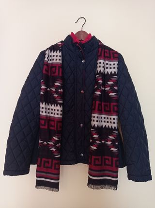 Cazadora acolchada de mujer+ bufanda🧥🧣