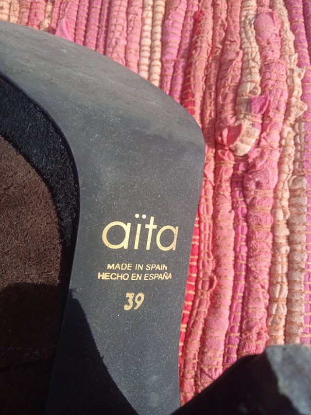 Zapatos tacon botines ante Aita n39