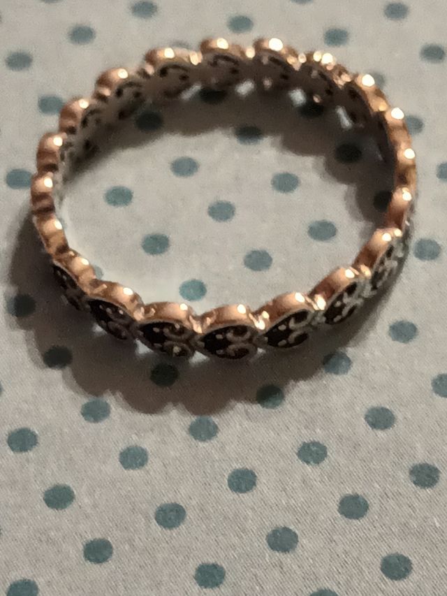 anillo corazones plata de ley