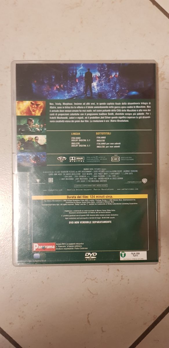 DVD Matrix Revolution