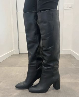 Botas altas piel 