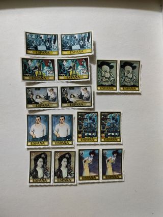 16 sellos España. Pablo Ruiz Picasso. Año 1978.
