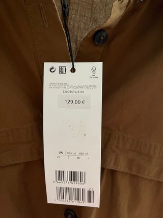 Camisa Adolfo Domínguez sin estrenar