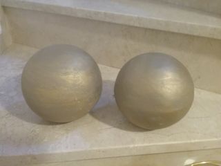 bolas grandes de ceramica oro viejo
