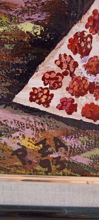 oleo sobre lienzo zoco Africa