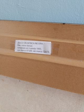 oleo sobre lienzo zoco Africa
