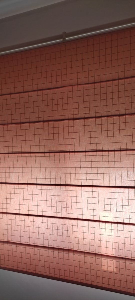 Estor plegable con varillas