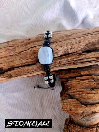 braccialetto regolabile con pietre dure