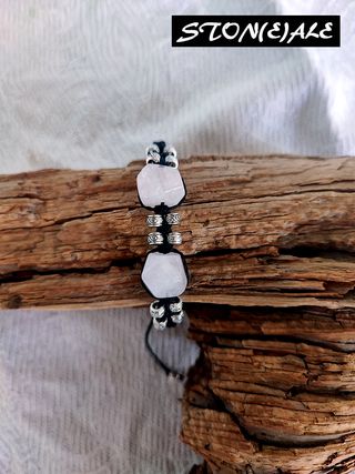 braccialetto regolabile con pietre dure