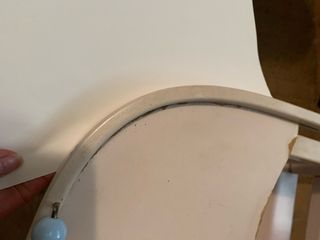 Trona de madera para niña .