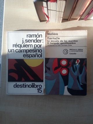 13libros! Moliére Quevedo García Márquez Quijote..