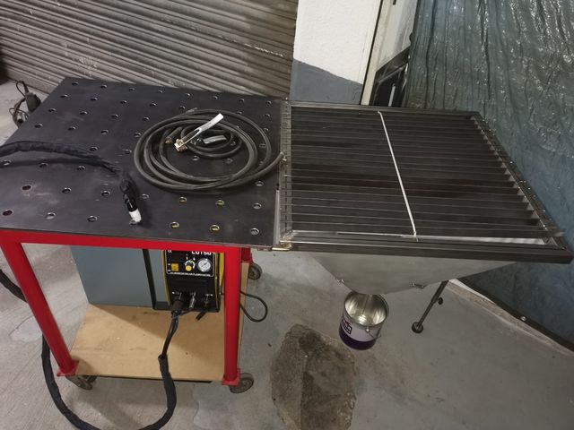 mesa de trabajo y soldadura