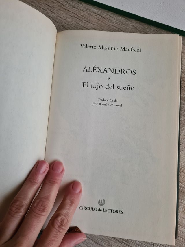 Alexandros el hijo del sueño - Manfredi