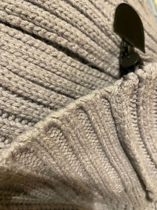 Chaqueta lana gris inside