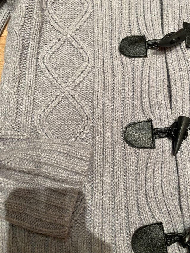 Chaqueta lana gris inside