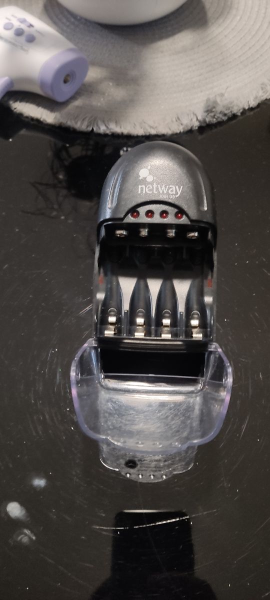 cargador pilas netway + pilas recargables