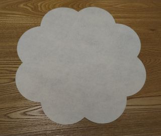 Sottopiatti in panno color crema