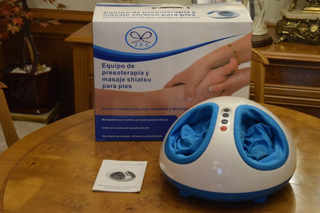 Equipo de presoterapia y masaje shiatsu para pies