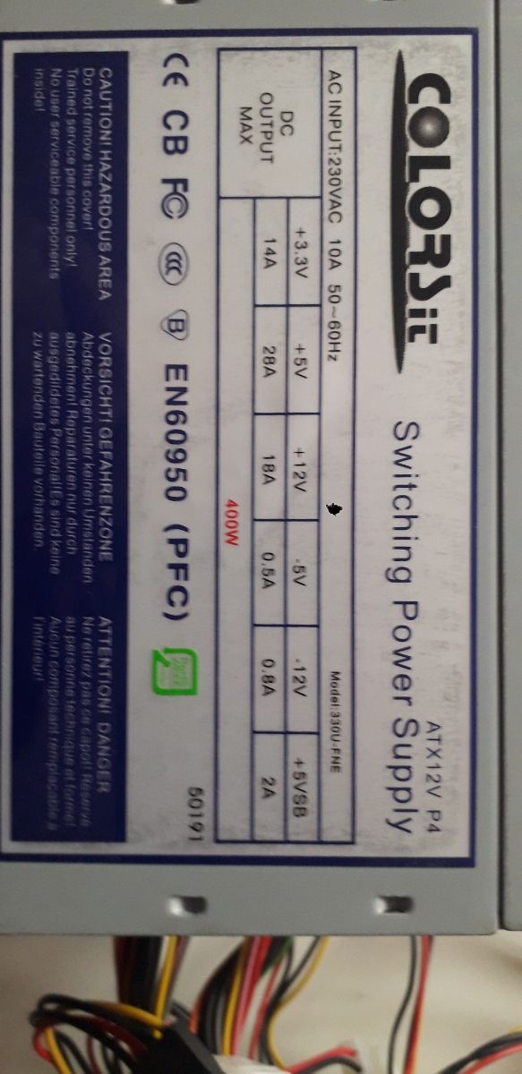 FUENTE ALIMENTACIÓN PC