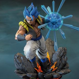 Figura de resina de gogeta de dragón ball super