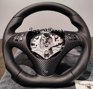 Volante BMW e82 e87 e90 e92 custom cuero completo
