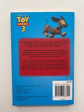 Libro en inglés, Toy Story 3
