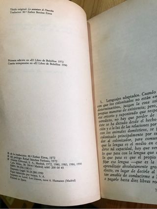 Las aventuras de Pinocho. Carlo Collodi