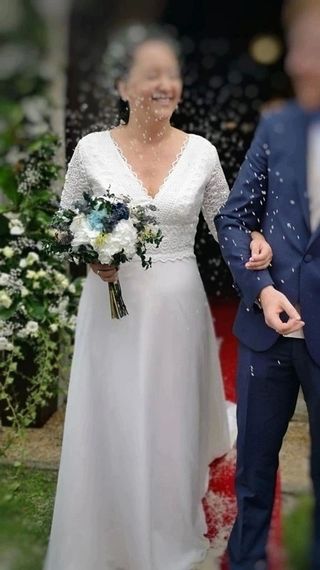 Vestido de novia romántico, boho y chic