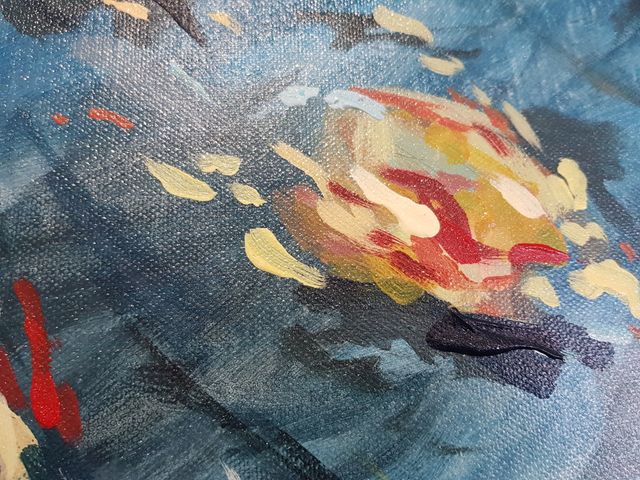 Cuadro original abstracto moderno hecho a mano