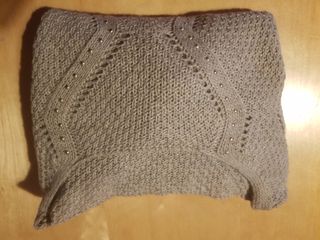 Jersey beige minitachuelas