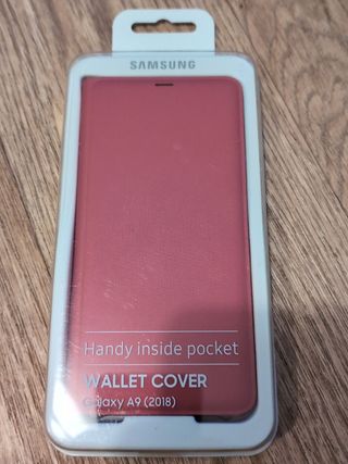 FUNDA FLIPWALLET SAMSUNG GALAXY A9 2018 ,rosa