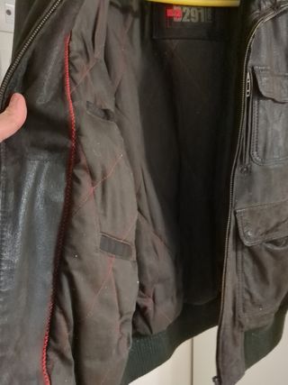 chaqueta cuero sintético 
