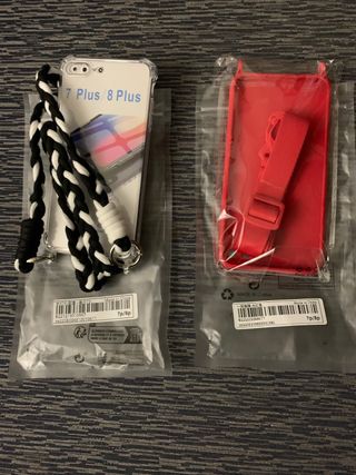 2 Fundas de IPhone 7/8 Plus. Para colgar