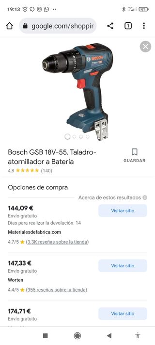taladro bosch nuevo professional