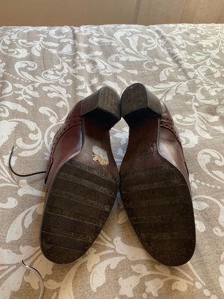 Zapatos piel camel Oferta