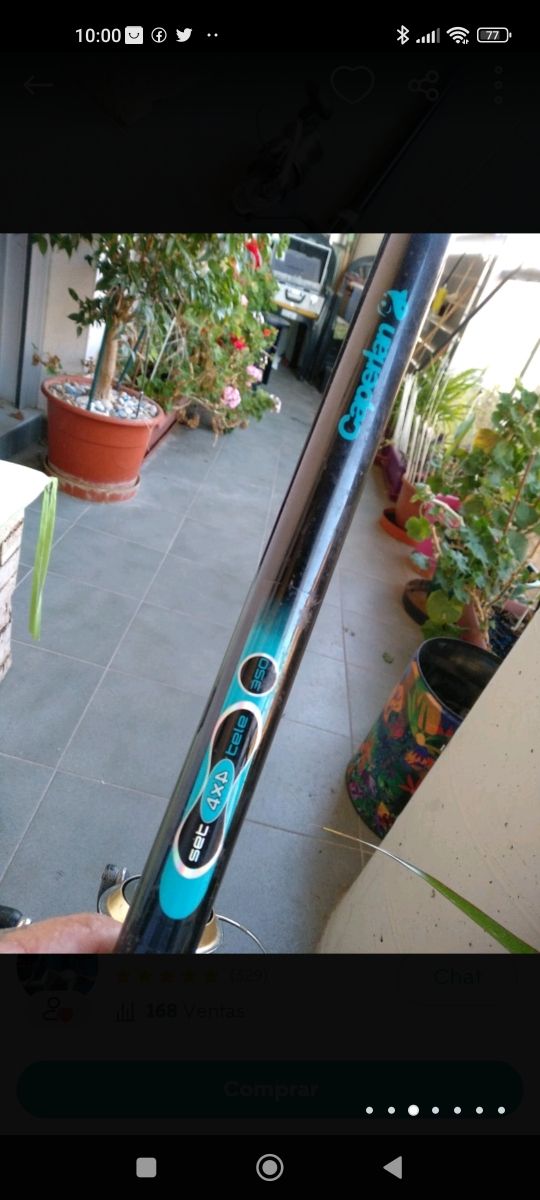 caña para la pesca de la carpa de 3, 50 mt